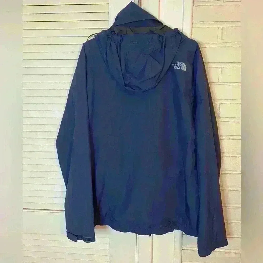 The North Face Hooded Windbreaker Jacket Navy Blue Men’s Large